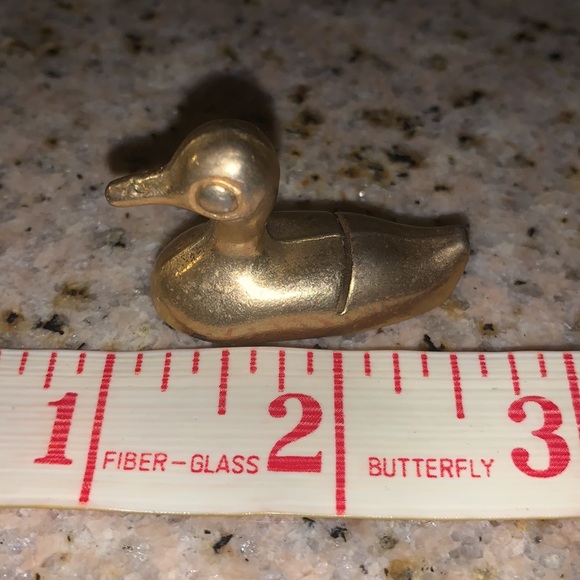Miniature Brass Duck - Picture 3 of 6